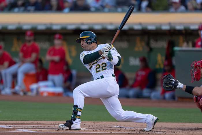 Oakland Athletics outfielder Ramon Laureano.